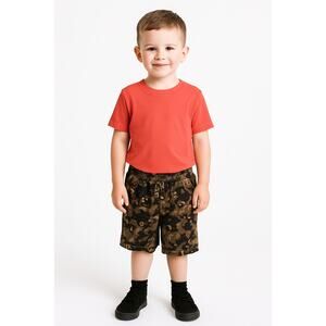 ToughSkins Toddler Boys Camo Bug Print Shorts - Size 4T